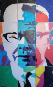 Gustav-Heinemann-Portrait-von-Schülerinnen-und-Schülern-gemalt-Januar-2025